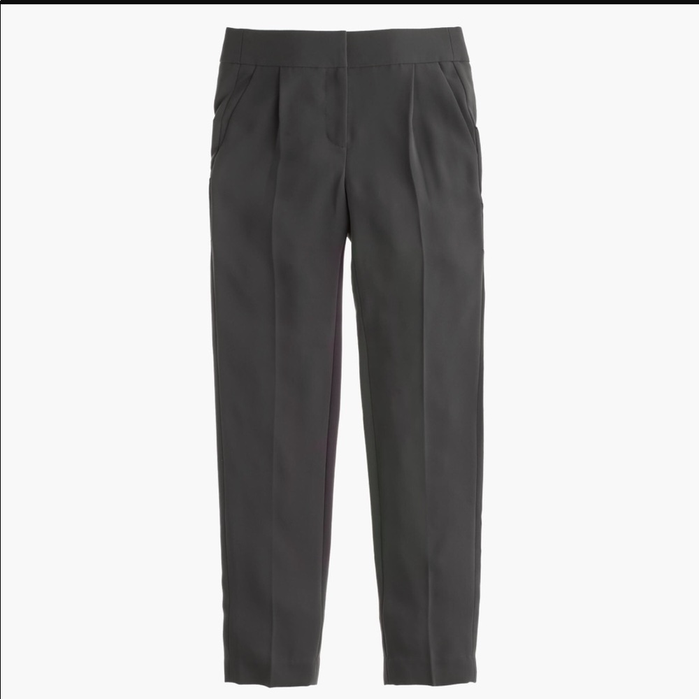 NWT J. Crew Pleated Navy Trousers - 8